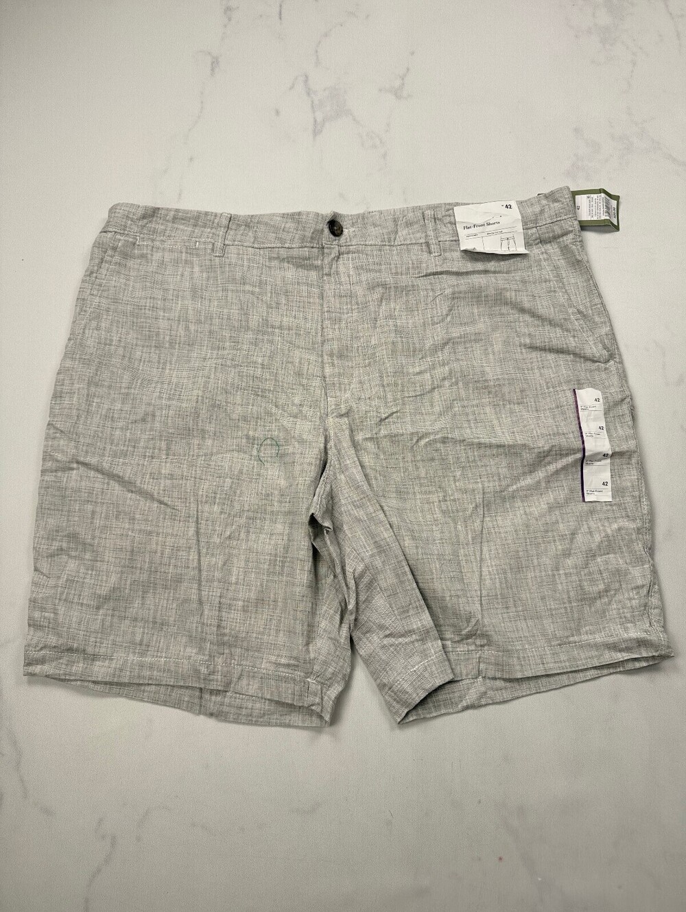 Goodfellow & Co Bermuda Shorts Dove Gray Contemporary Minimalist - Mens 42